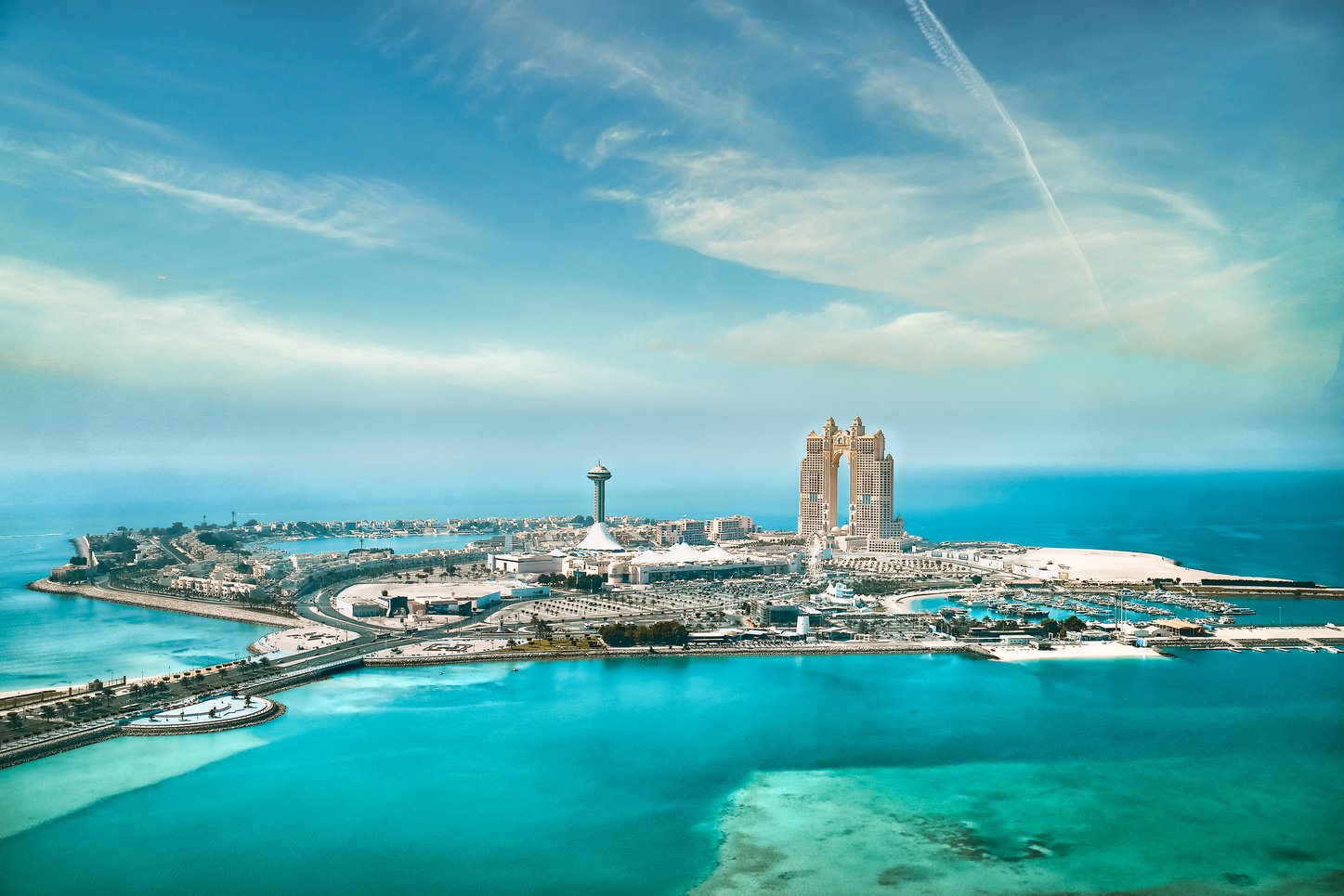 Aerial View of City Buildings in Dubai